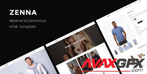 ThemeForest - Zenna v1.0 - Minimal E-commerce HTML Template - 19486074