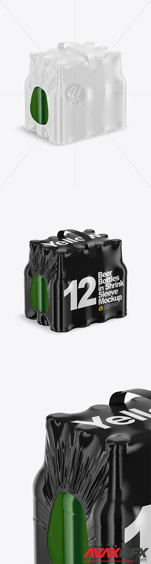 12 Bottles Pack Mockup 63531