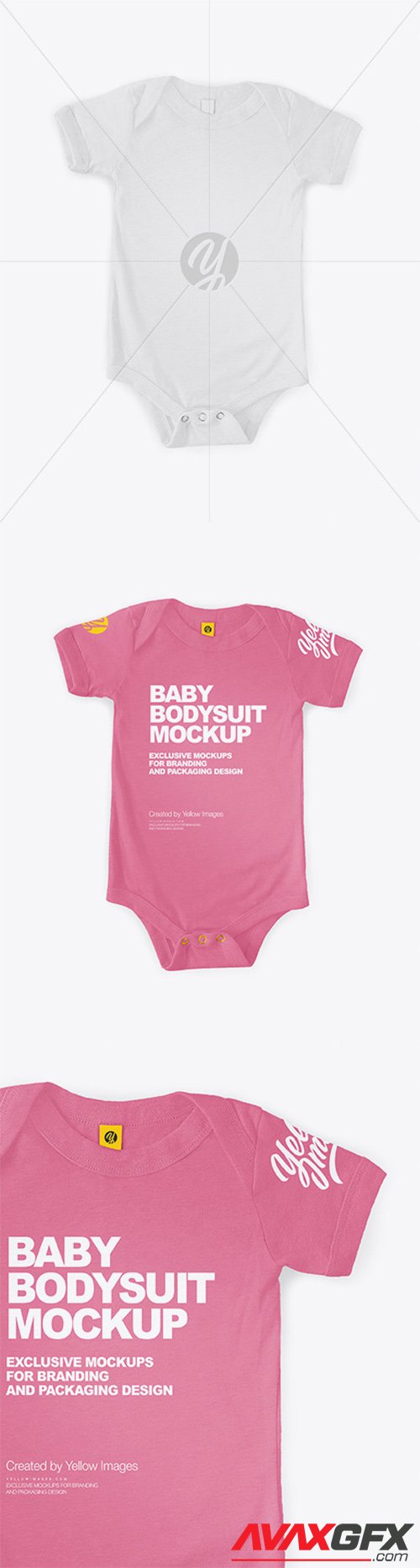 Baby Bodysuit Mockup 65396