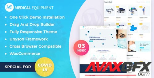 ThemeForest - Medical Equipment v1.0 - eCommerce WordPress Theme (Update: 6 September 20) - 27751476