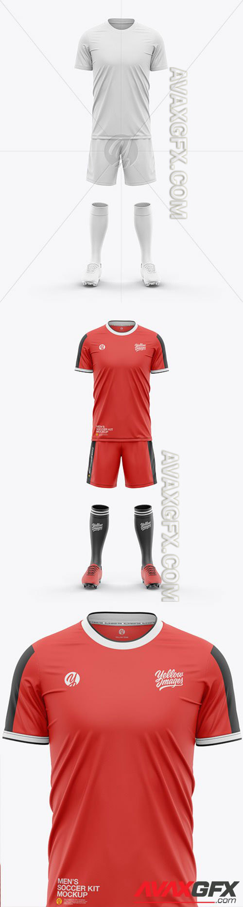 Men’s Full Soccer Kit - Front View 66223