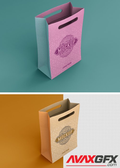 Kraft Shopping Bag Mockup