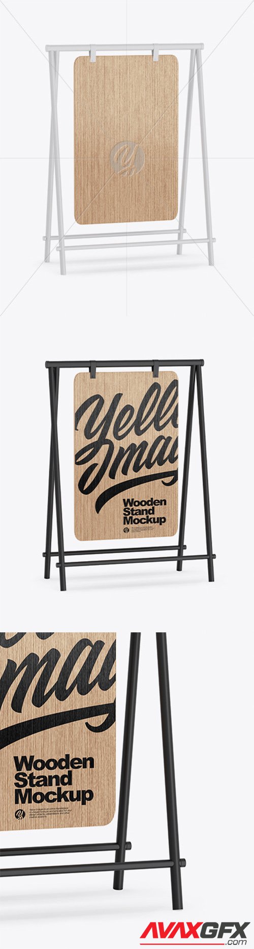 Wooden Stand Mockup 64332