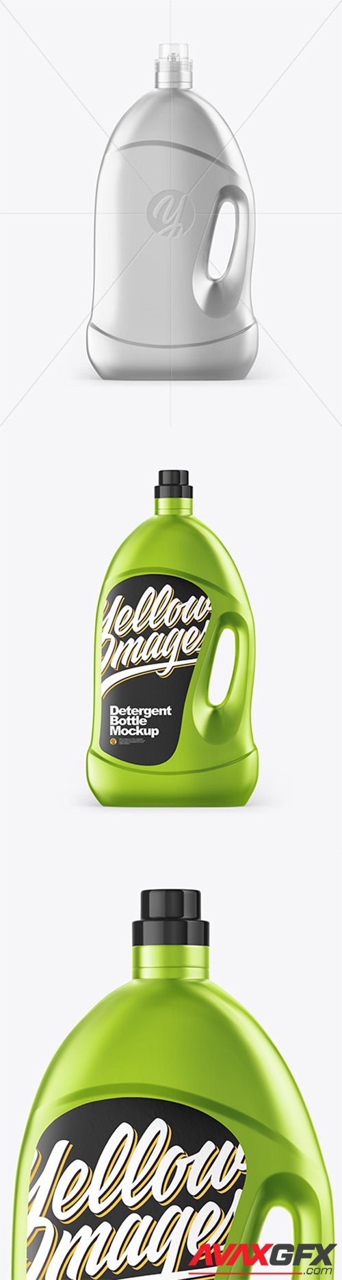 Metallic Detergent Bottle Mockup 64263