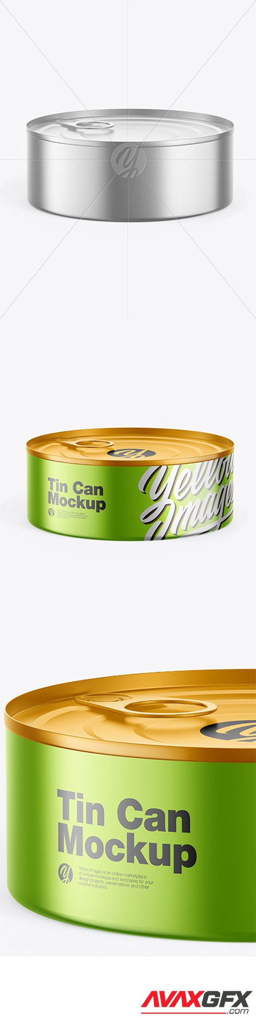 Metallic Tin Can Mockup 64745
