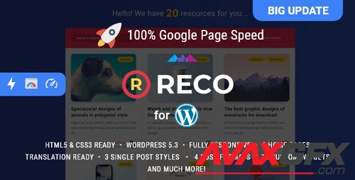ThemeForest - Reco v4.5.5 - Minimal Theme for Freebies - 22300581 - NULLED