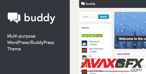 ThemeForest - Buddy v2.21.2 - Simple WordPress & BuddyPress Theme - 3506362