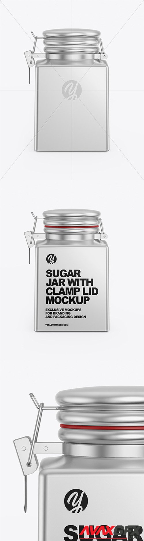 Metallic Sugar Jar Mockup 64990