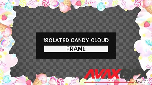 Isolated Cute Candy Cloud Frame 28466218