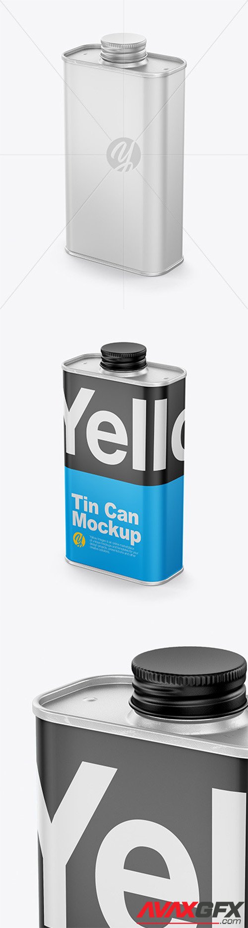 Glossy Tin Can Mockup 65204