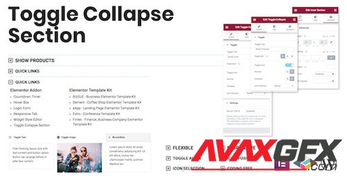 CodeCanyon - Toggle Collapse Section Elementor Addon v1.0.0 - 28512293