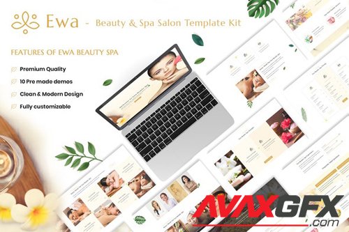 ThemeForest - Ewa v1.0 - Beauty & Spa Salon Elementor Template Kit - 28430655