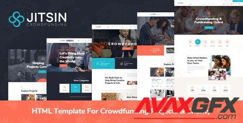 ThemeForest - Jitsin v1.0 - HTML Template For Crowdfunding Projects & Charity - 28299697