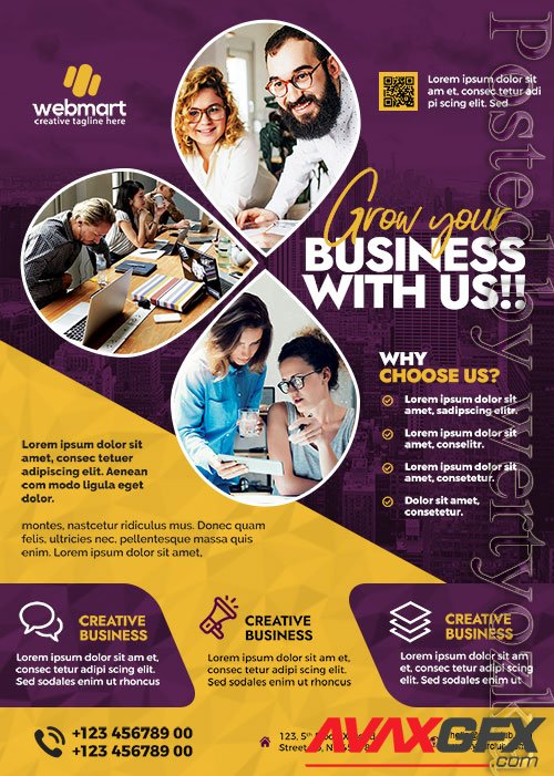 Business Promotion Flyer PSD Design