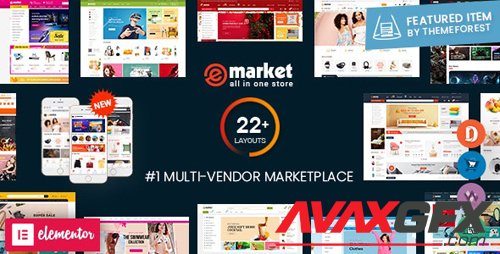 ThemeForest - eMarket v3.2.4 - Multi Vendor MarketPlace Elementor WordPress Theme (22+ Homepages & 3 Mobile Layouts) - 20492674 - NULLED