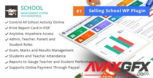 CodeCanyon - School Management System for Wordpress v66.0 - 11470032 - NULLED