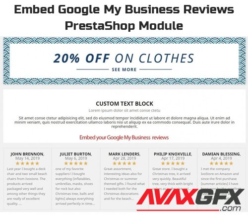 Embed Google My Business Reviews v1.0.11 - PrestaShop Module