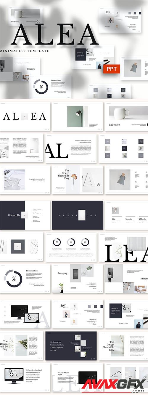 Alea - Minimalist Powerpoint, Keynote and Google Slides