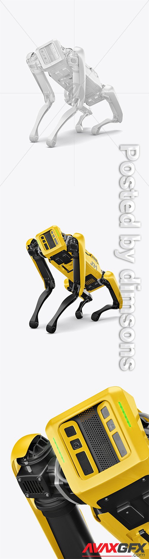 Four-Legged Robot Mockup 66209