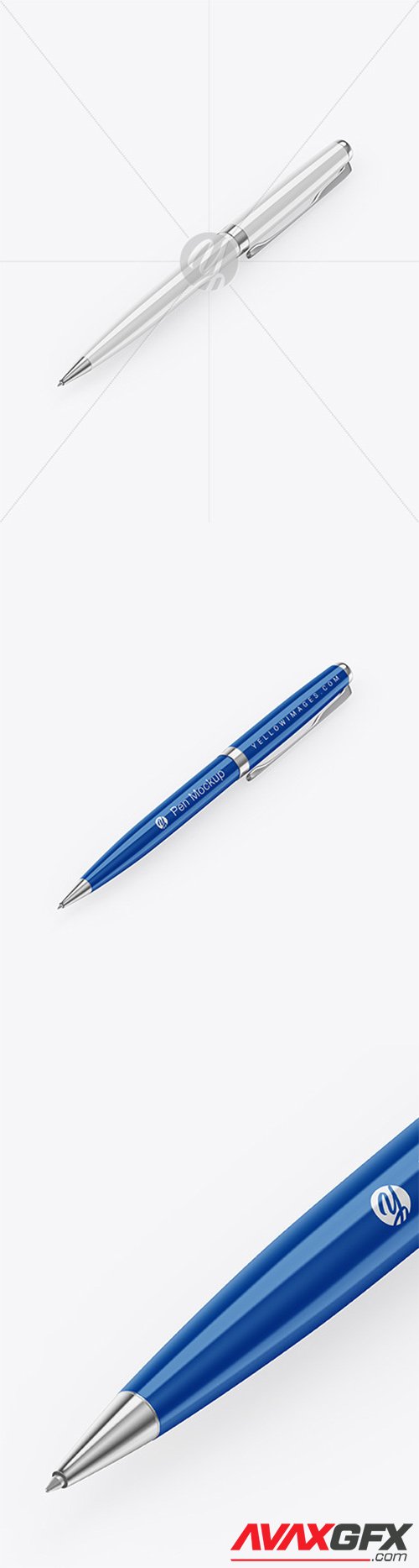 Glossy Pen w/ Metallic Finish Mockup 65958