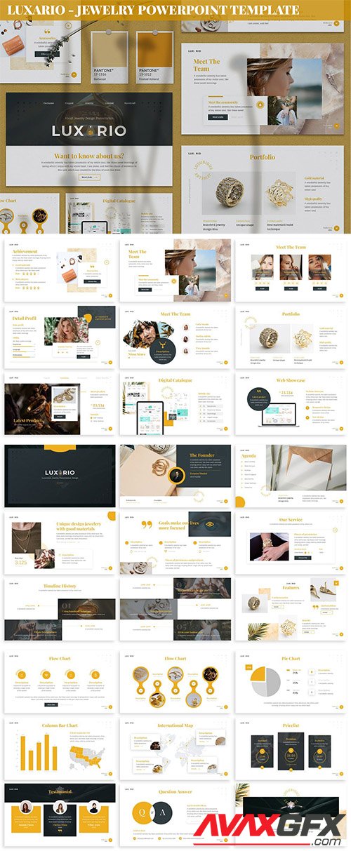 Luxario - Jewelry Powerpoint Template