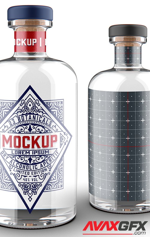 Gin Bottle Mockup 328596851