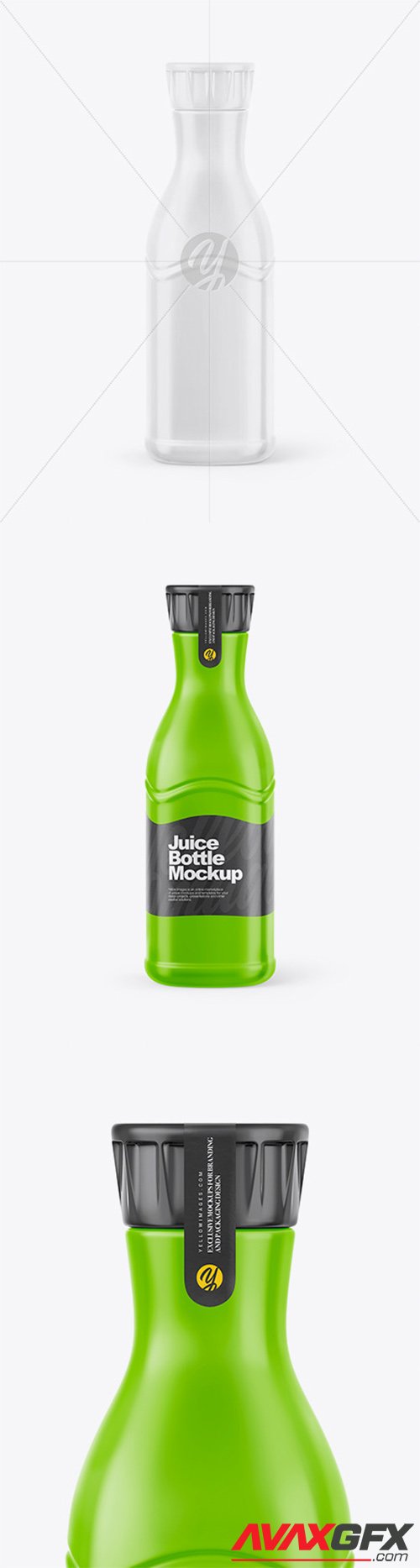 Juice Bottle Mockup - Front View 59024
