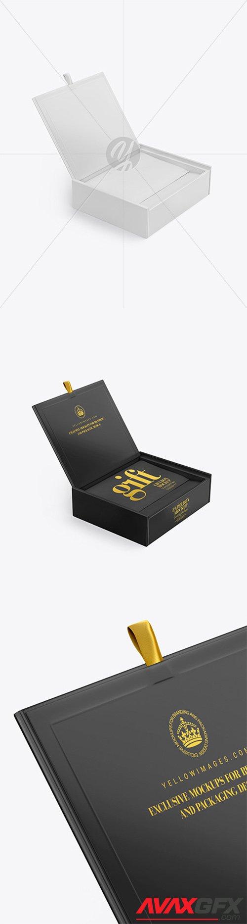 Opened Glossy Box Mockup 52883