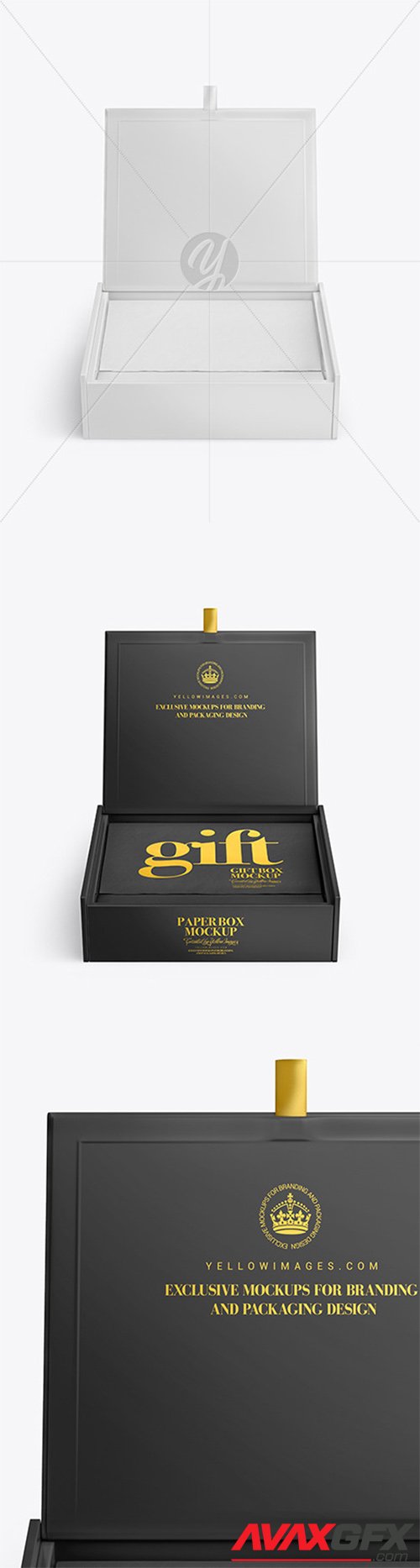 Opened Glossy Box Mockup 52555