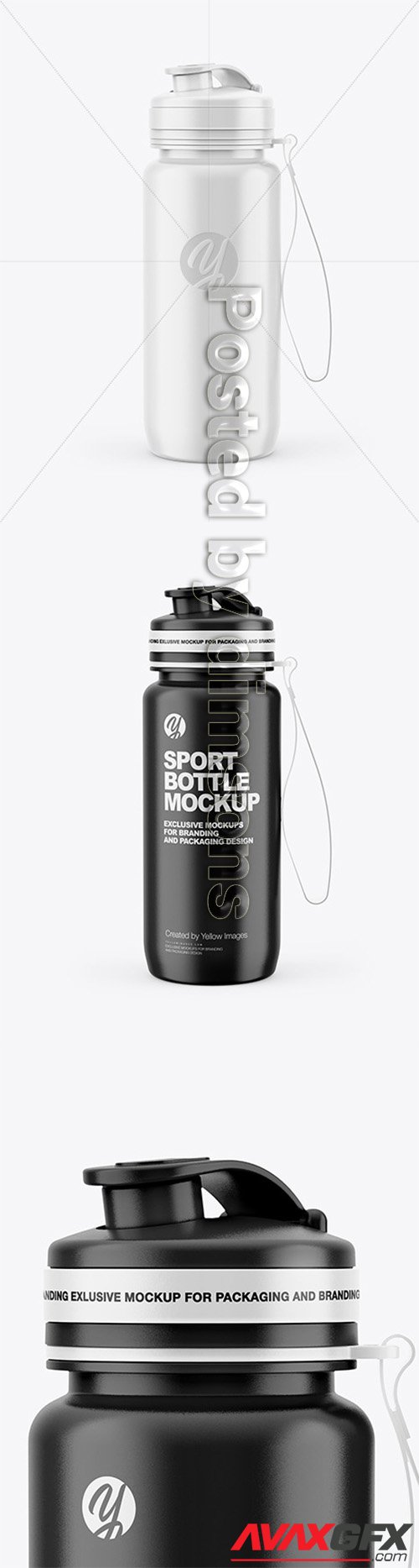 Glossy Sport Bottle Mockup 64040