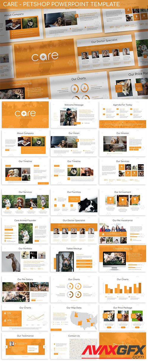 Care - PetShop Powerpoint Template