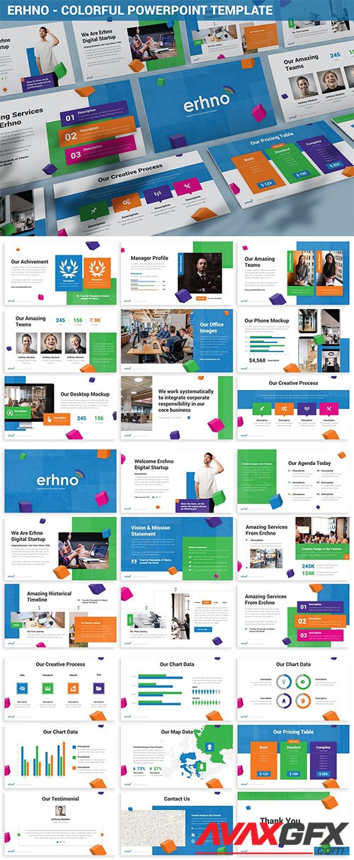 Erhno - Colorful Powerpoint Template