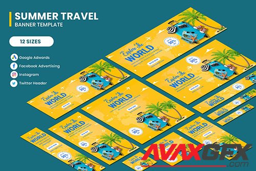 Traving World Banner Template