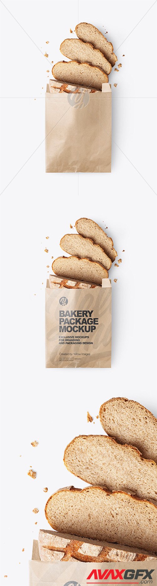 Kraft Paper Bakery Bag Mockup 66104