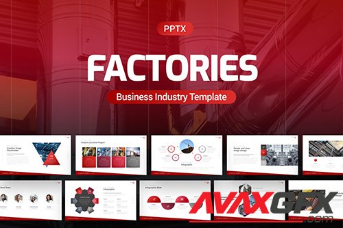 Factories Business Industry Powerpoint Template