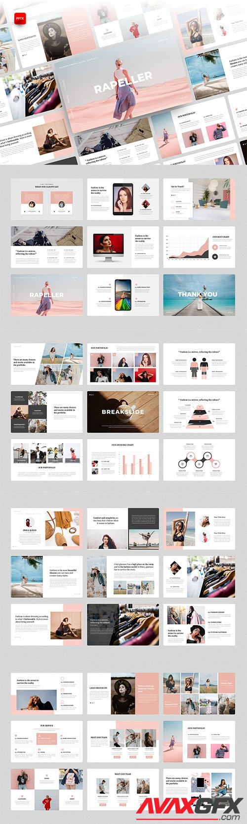 Rapeller-Fashion PowerPoint, Keynote and Google Slides Template