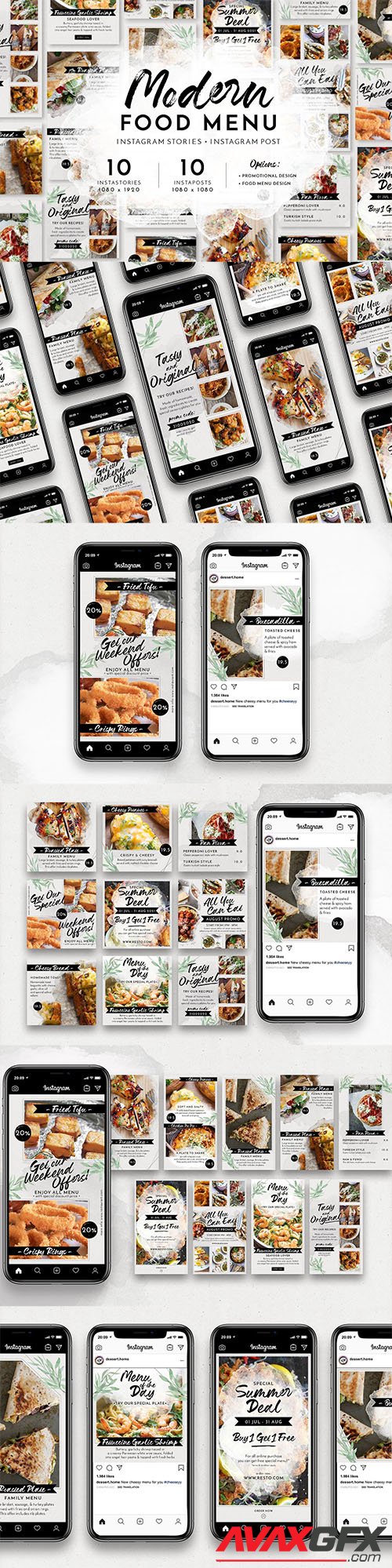 Modern Food Menu Instagram Stories