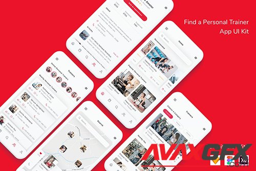 Find a Personal Trainer App UI Kit