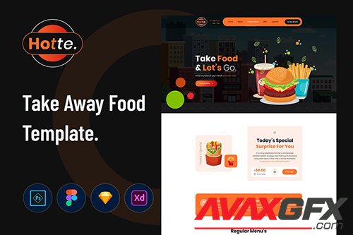 Hotte - Take Away Food Template