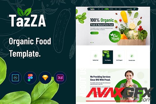 TazZA - Organic Food Template