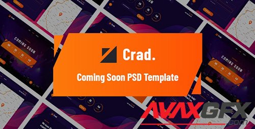 Crad - Coming Soon PSD Template 26681565
