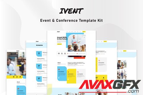 ThemeForest - Ivent v1.0 - Event & Conference Template Kit - 28211094