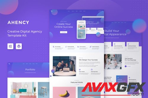 ThemeForest - AHENCY v1.0 - Creative Digital Agency Elementor Template Kit - 28458539