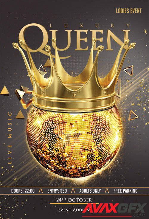 Luxury Queen Flyer PSD