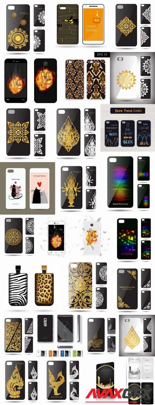 Cover for mobile phone case bag a tablet a vector 25 EPS