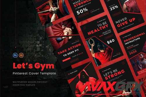 Lets Gym Pinterest Cover