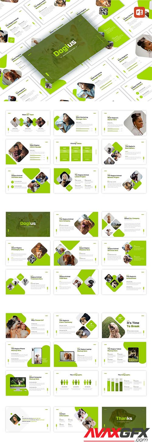 Dogius - Animal Care PowerPoint, Keynote and Google Slides Template