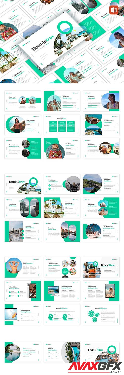Doubletrav - Travel Agency PowerPoint, Keynote and Google Slides Template