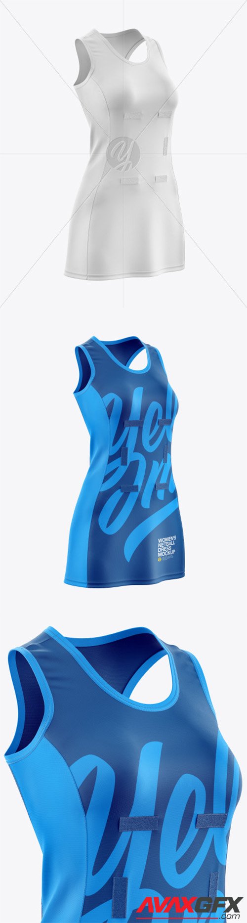 Women's Netball Dress Mockup 56295