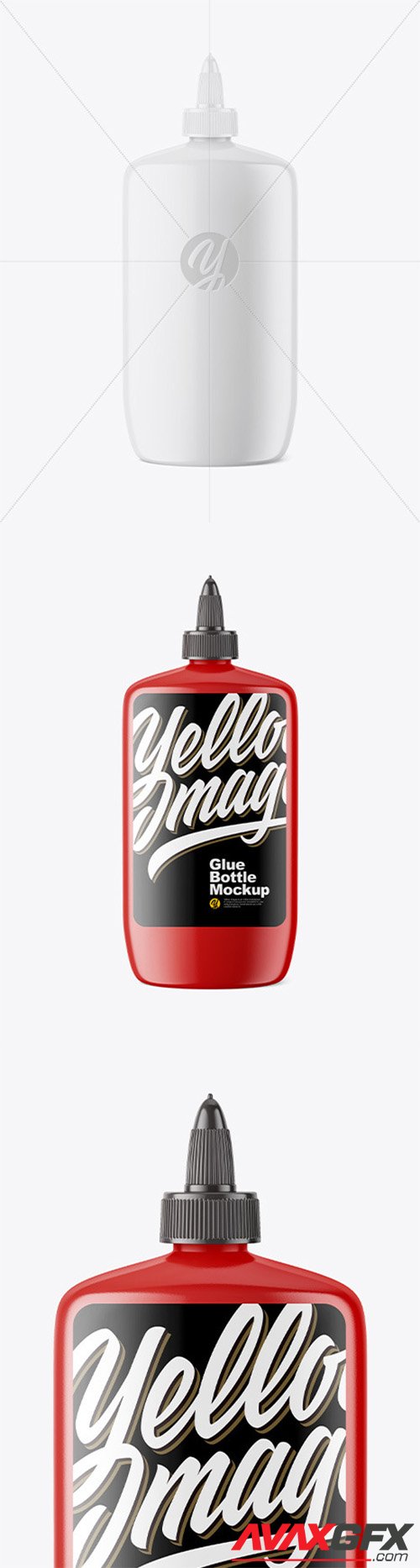 Glossy Glue Bottle Mockup 66590